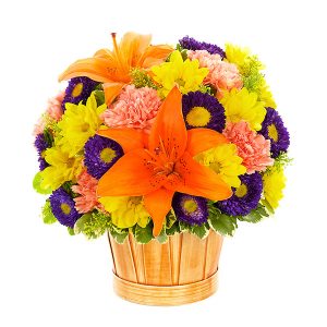 Bushel of Blooms Basket