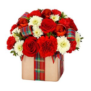 Holiday Flower Present