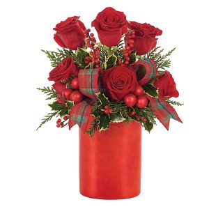 Holiday Rose Shimmer Bouquet