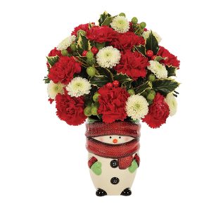 Snowman Greetings Bouquet