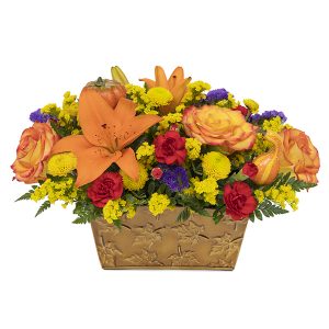 Vibrant Autumn Gathering Centerpiece